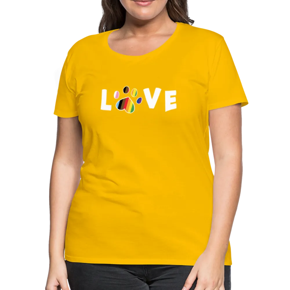 Pride Love Contoured Premium T-Shirt