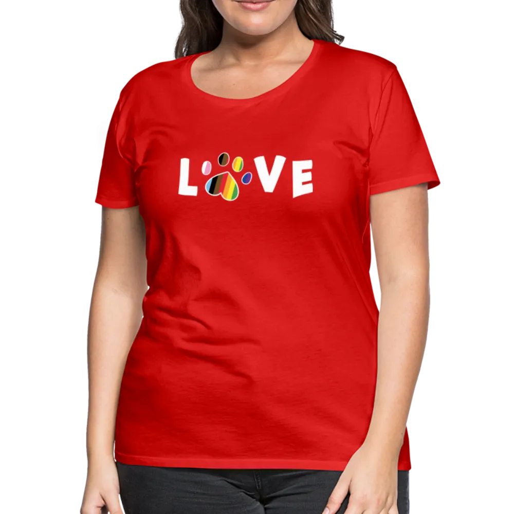 Pride Love Contoured Premium T-Shirt