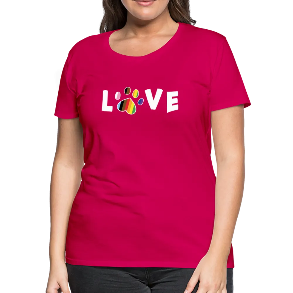 Pride Love Contoured Premium T-Shirt