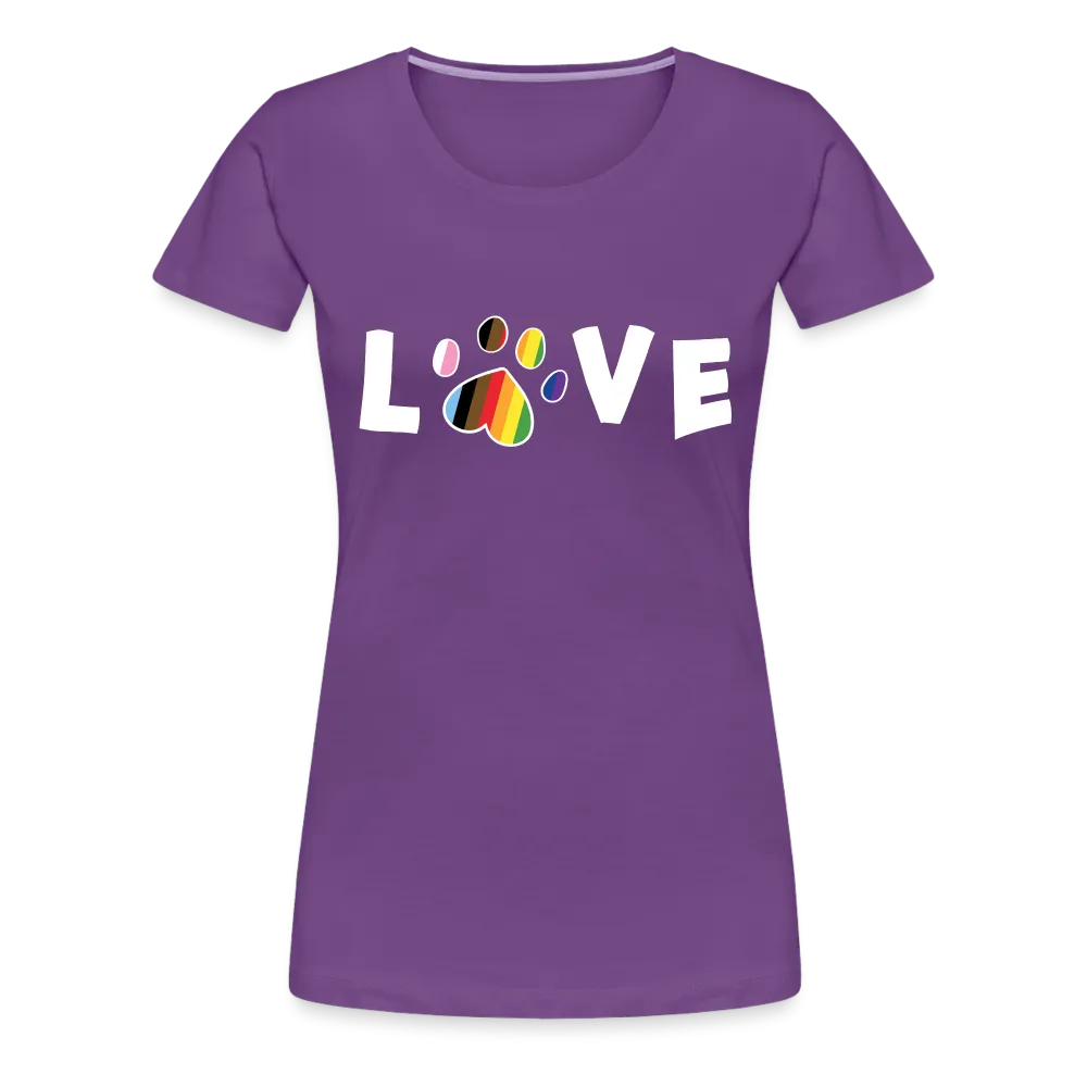 Pride Love Contoured Premium T-Shirt