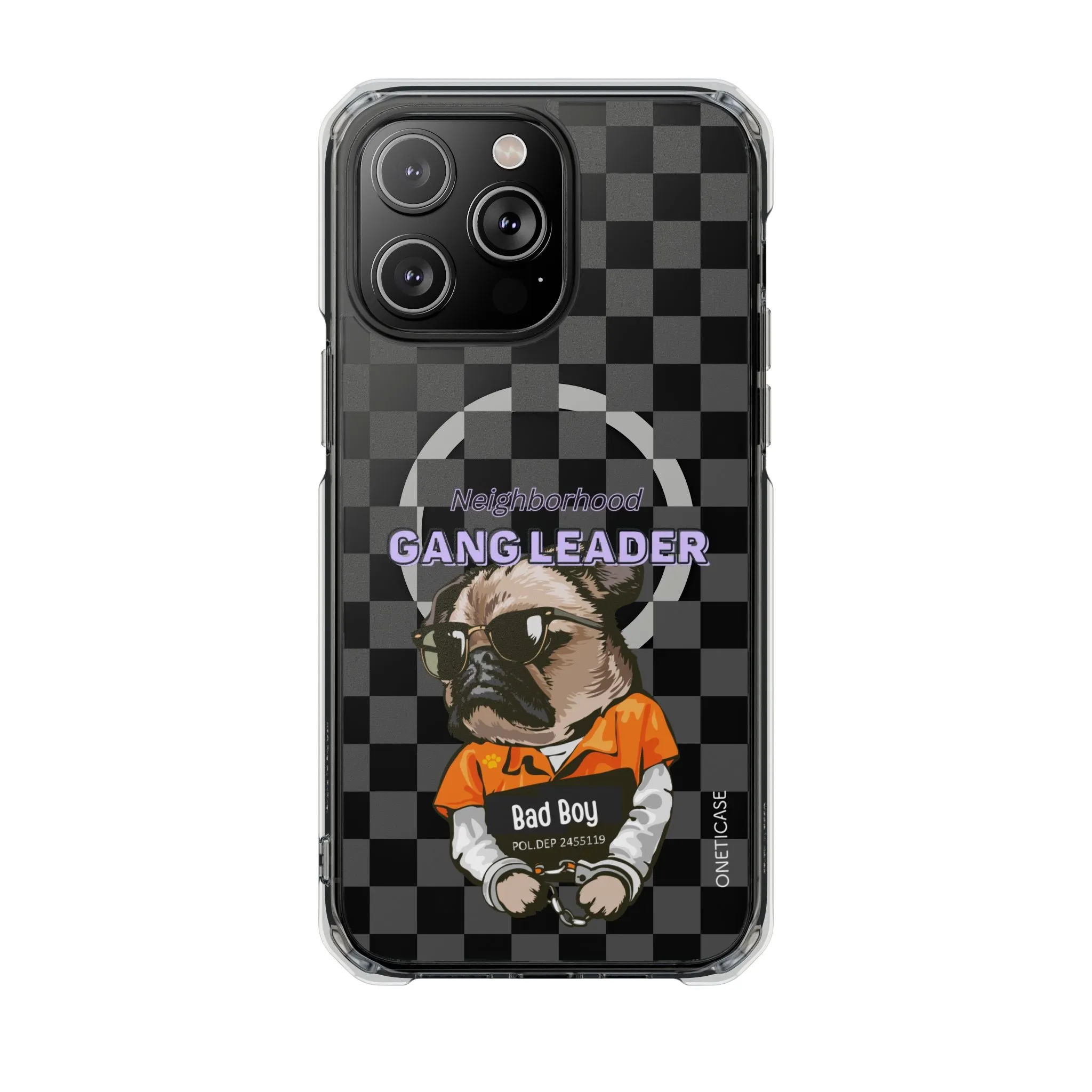 Pug Leader Magnetic Clear Case for iPhone Series