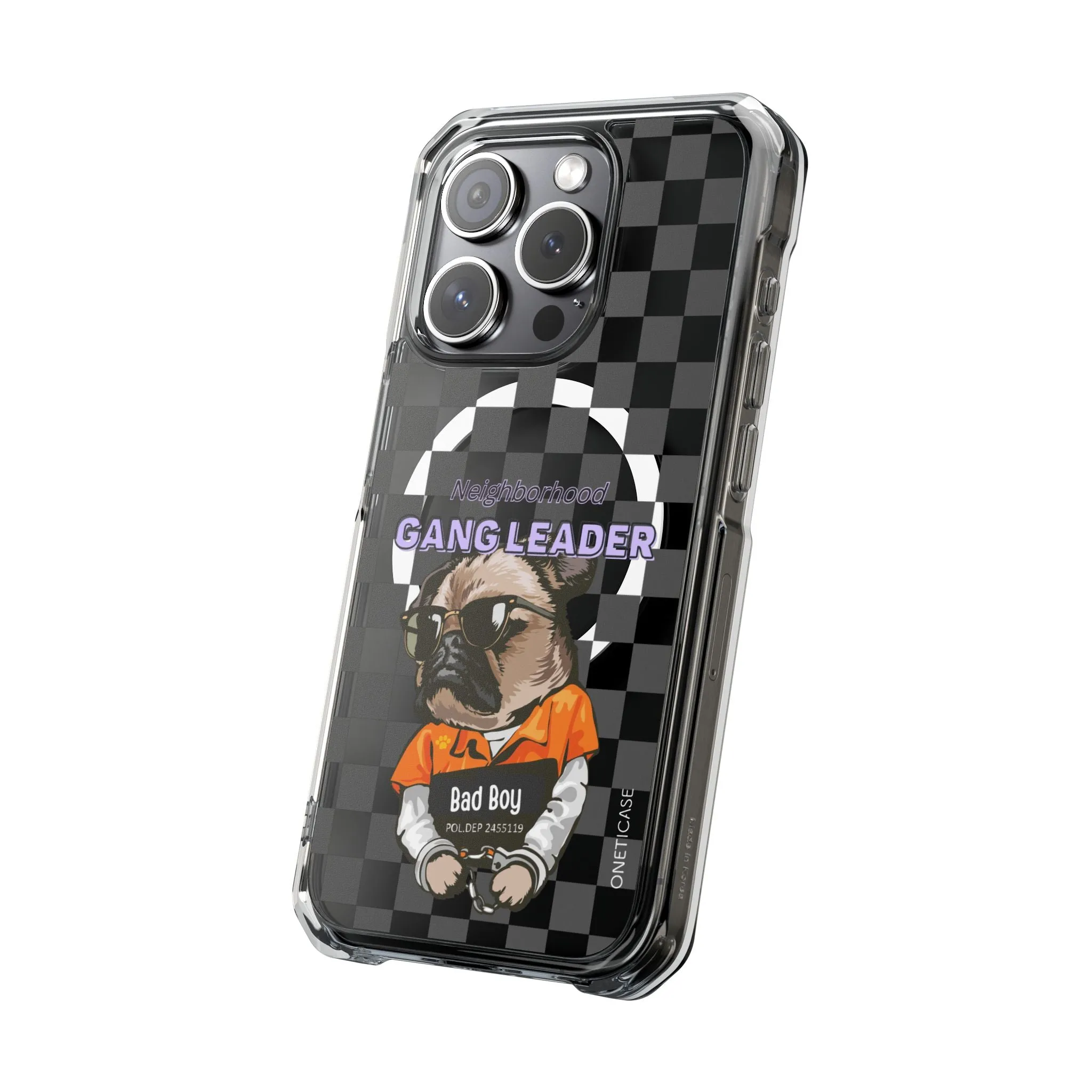 Pug Leader Magnetic Clear Case for iPhone Series