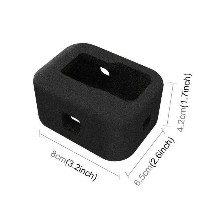 PULUZ for GoPro HERO12 Black /11 Black /10 Black /9 Black Foam Windshield Housing Case(Black)