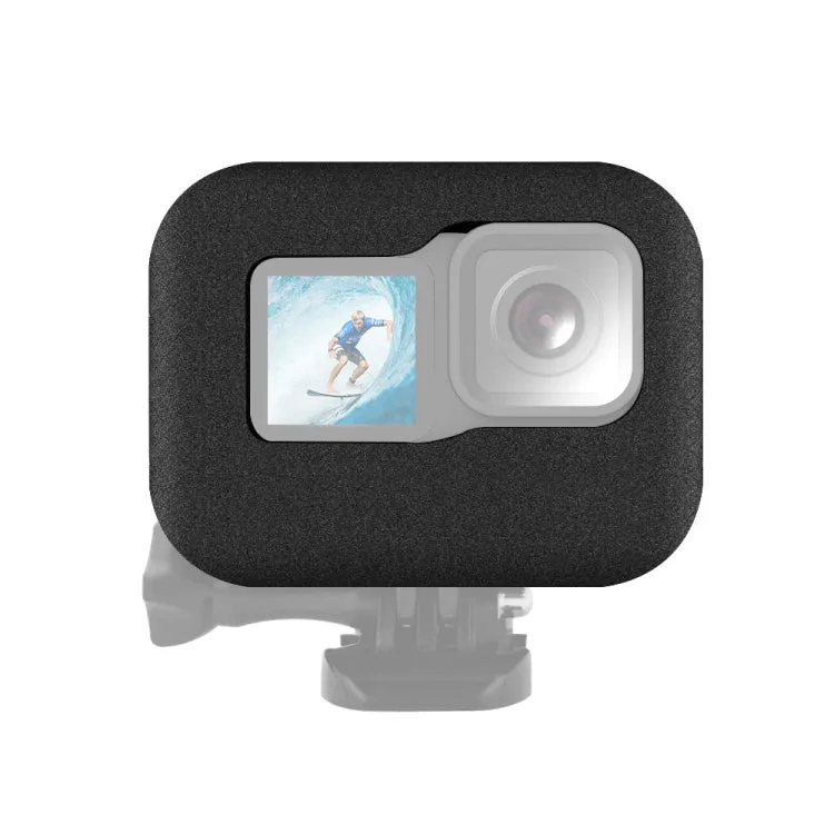 PULUZ for GoPro HERO12 Black /11 Black /10 Black /9 Black Foam Windshield Housing Case(Black)