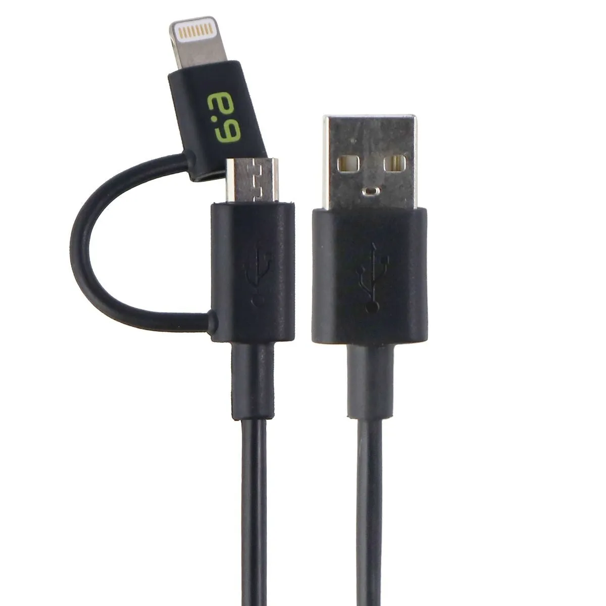 PureGear 4-Ft USB to Micro-USB Cable with Extra Tip for iPhone/iPad - Black