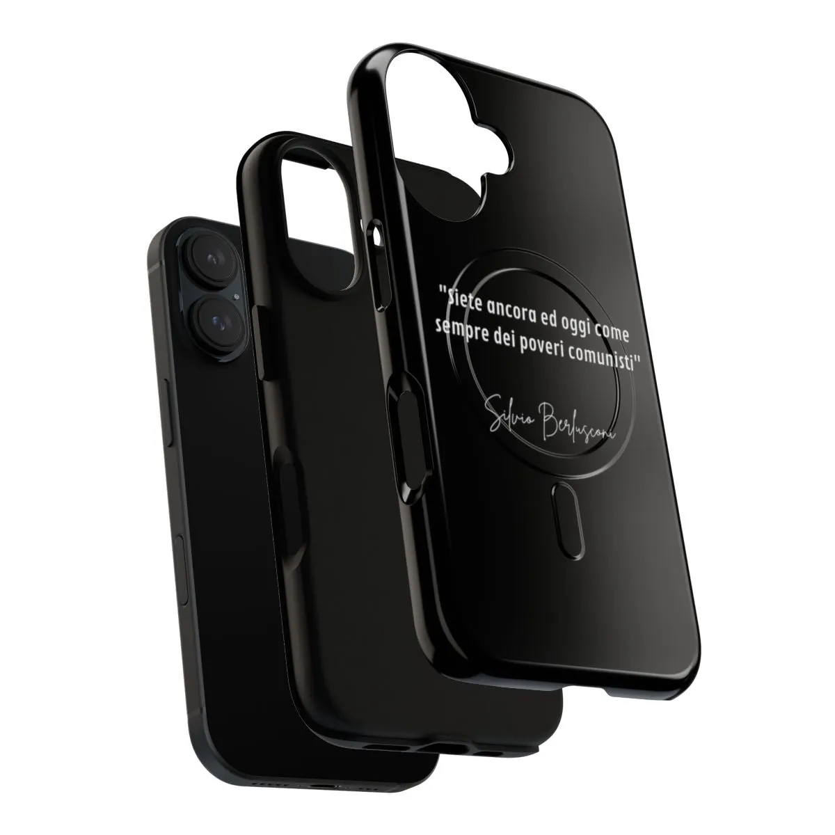 "Silvio Berlusconi Themed Magnetic Tough Phone Case" - Durable, Protective Phone Case