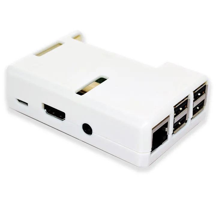 Raspberry Pi 2, 3, 3B  Open Case, White