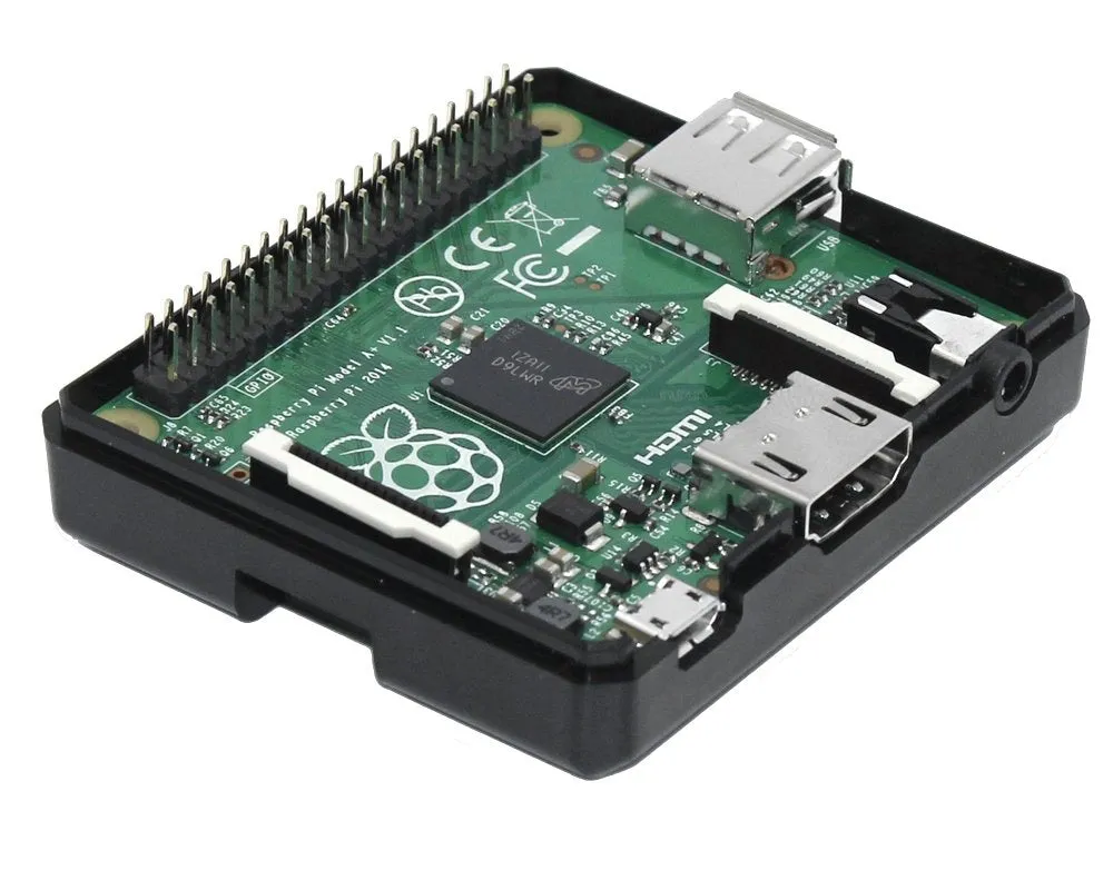 Raspberry Pi Model A  Black Case