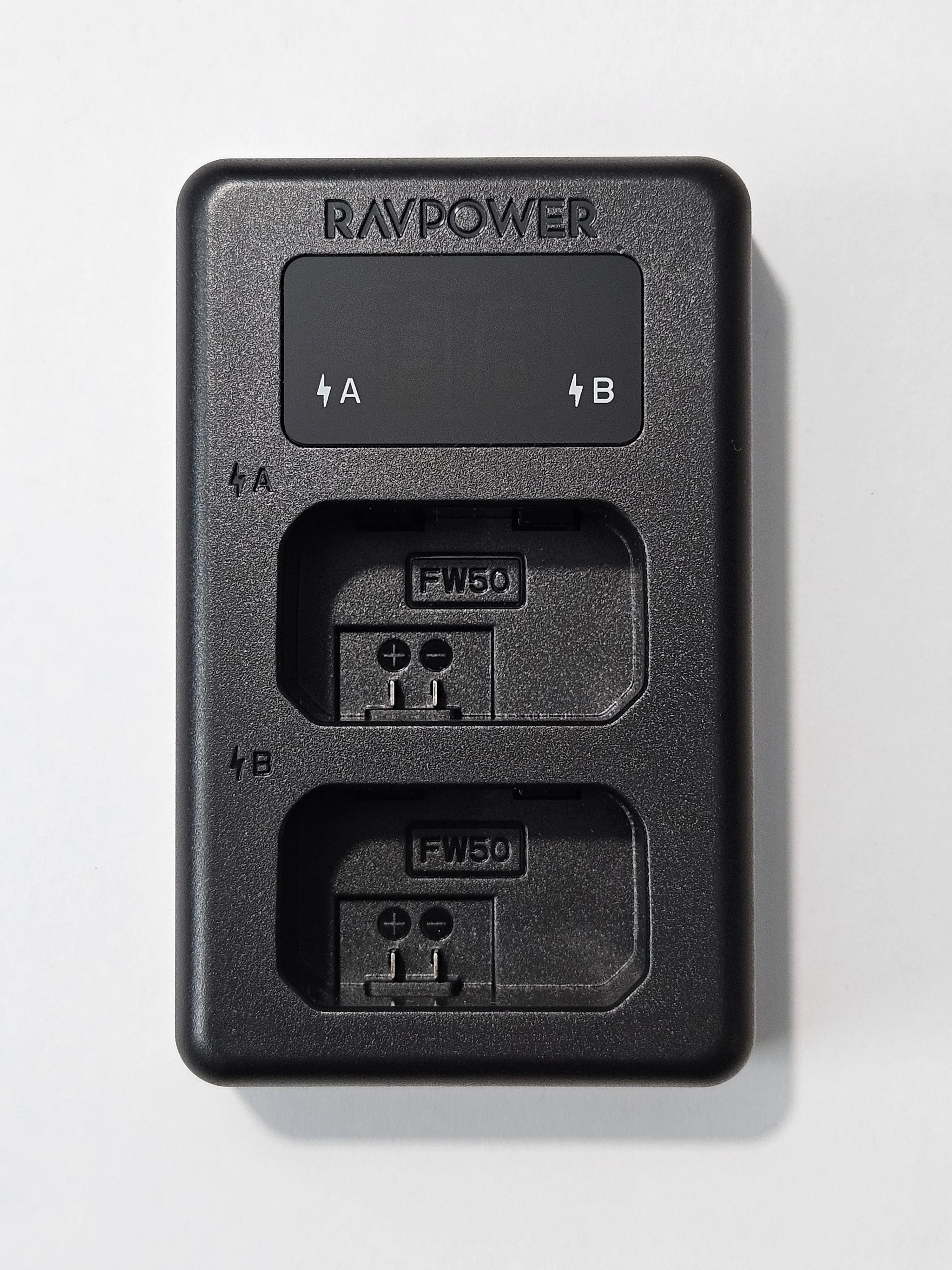 RAVPower Savior Series Dual USB Dual Slot Charger For NP-FW50 Camera Batteries