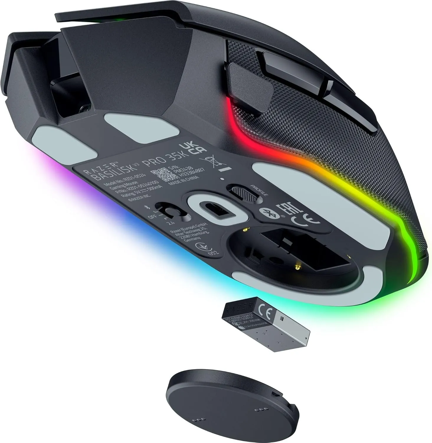 Razer Basilisk V3 Pro 35K Ergonomic Wireless Gaming Mouse RZ01-05240100-R3A1