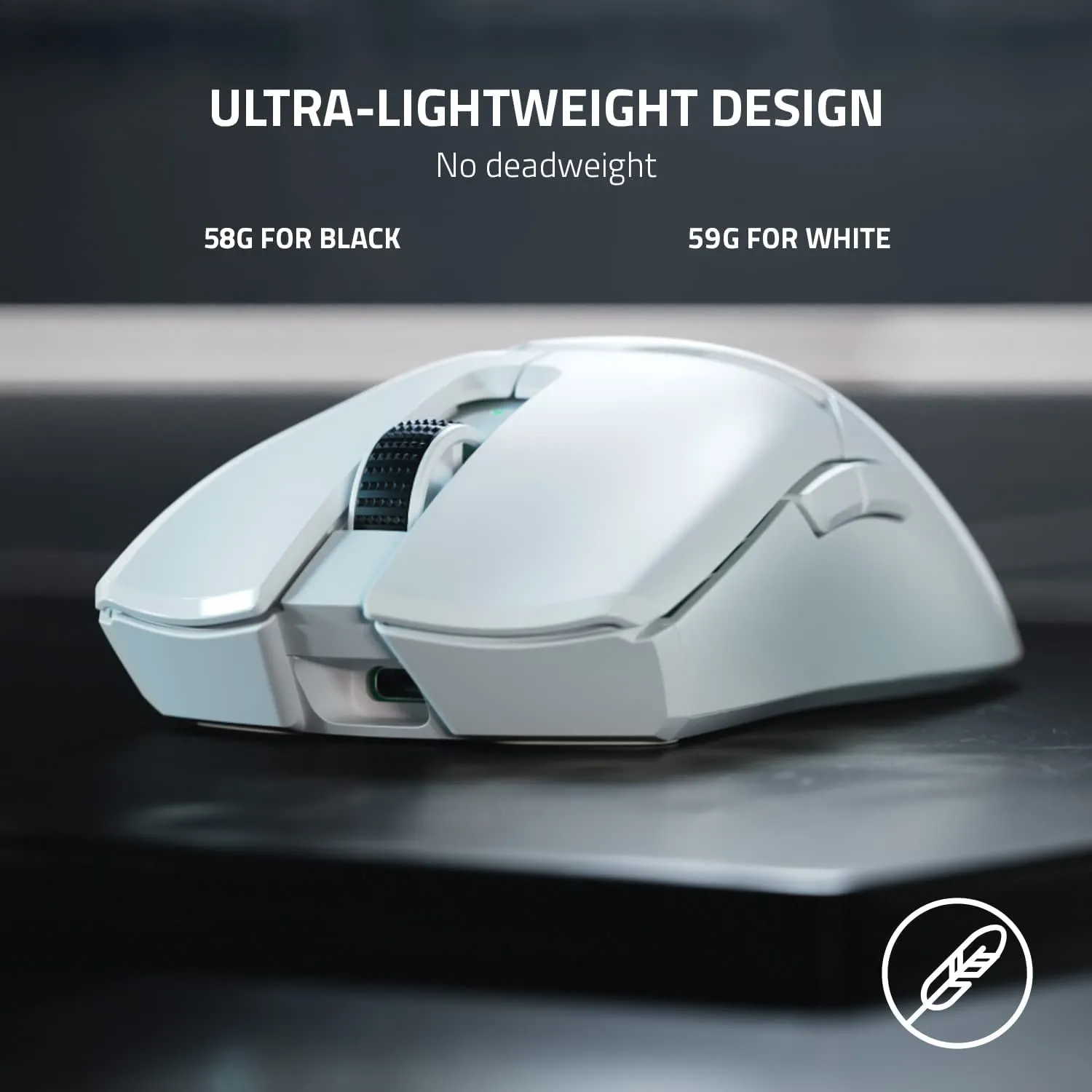 【RAZER 電競產品 – 十二月優惠】Razer Viper V2 Pro - White 白色 超輕、超快無線電競滑鼠 RZ01-04390200-R3A1