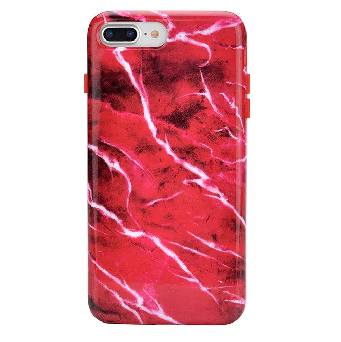 Red Velvet Marble iPhone Case