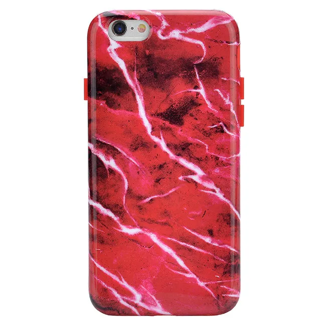 Red Velvet Marble iPhone Case