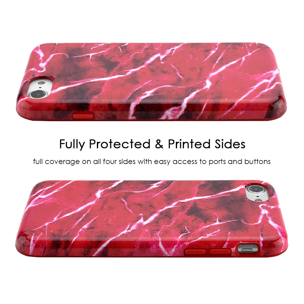 Red Velvet Marble iPhone Case