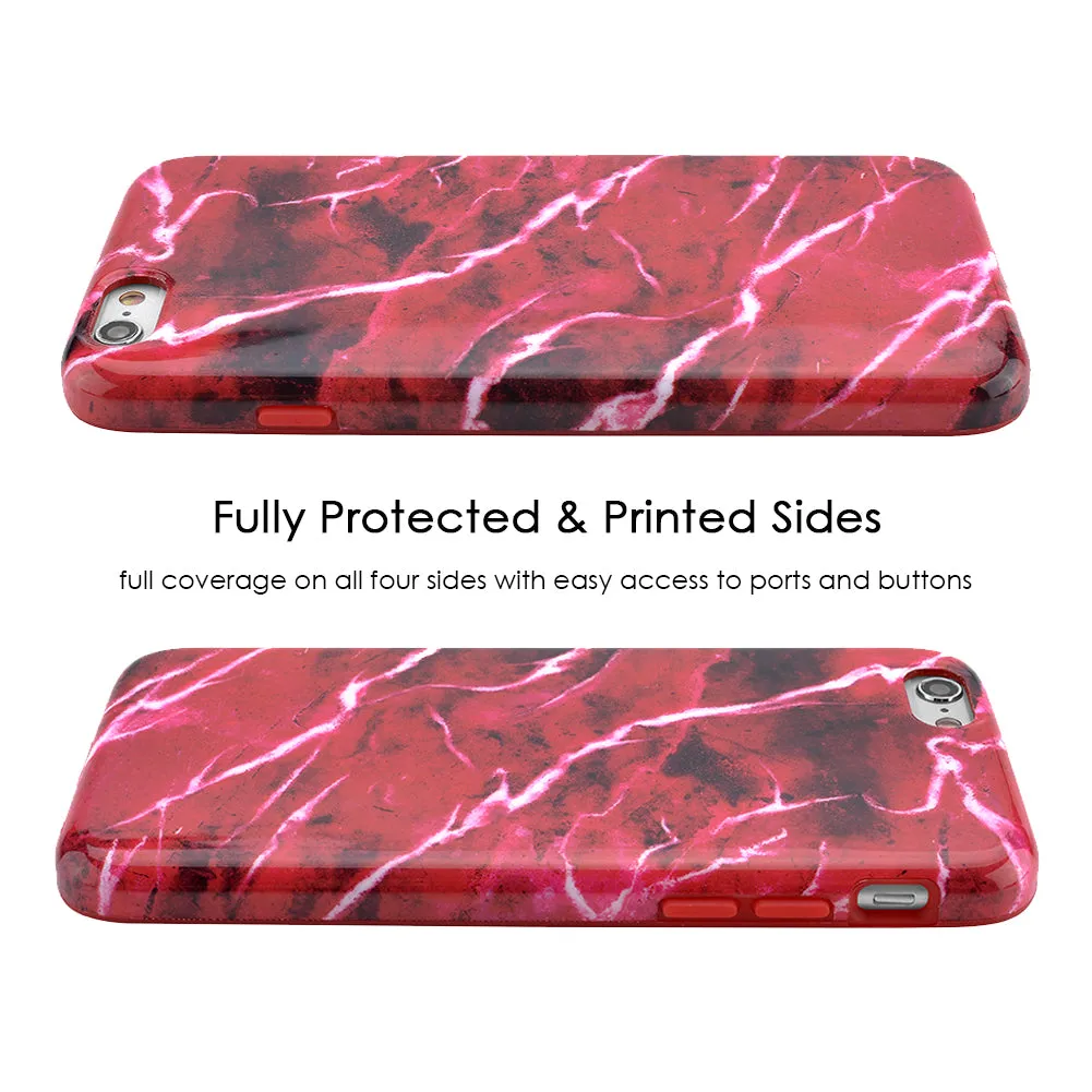 Red Velvet Marble iPhone Case