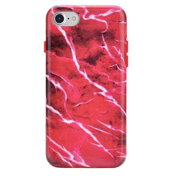 Red Velvet Marble iPhone Case