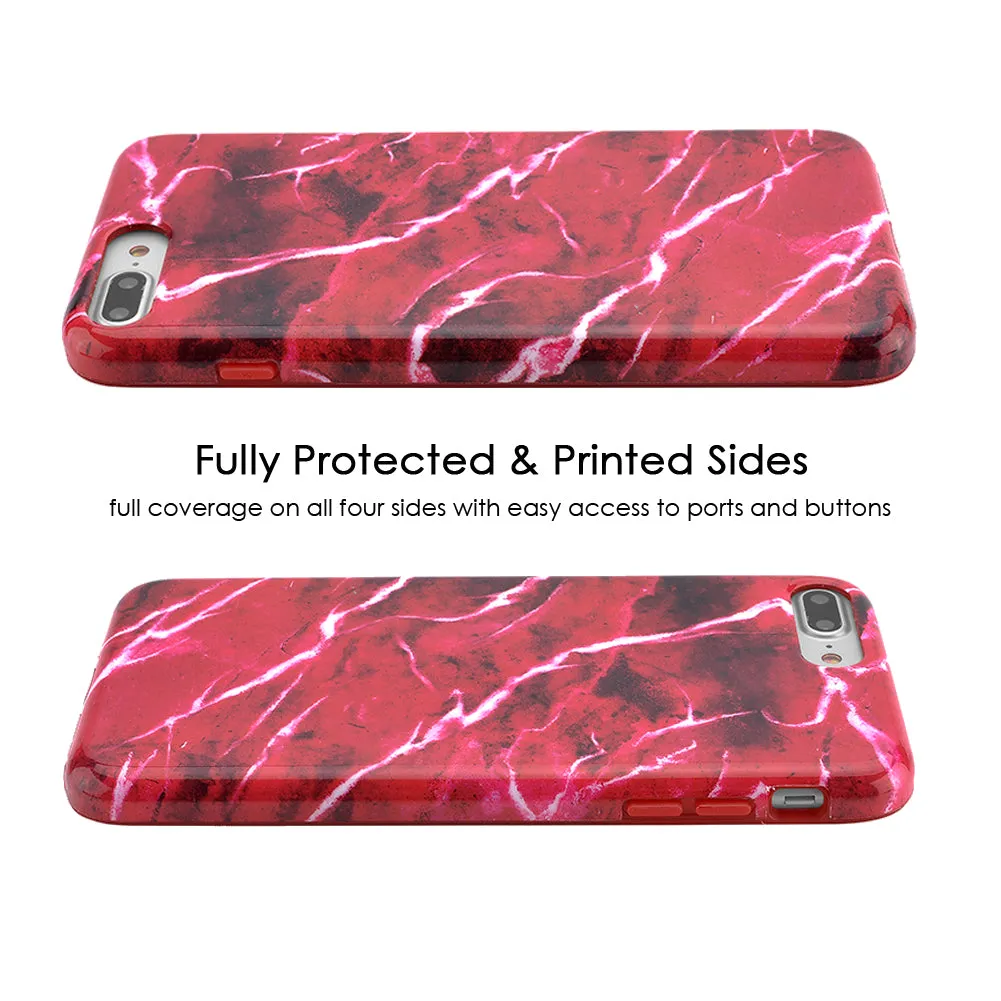 Red Velvet Marble iPhone Case