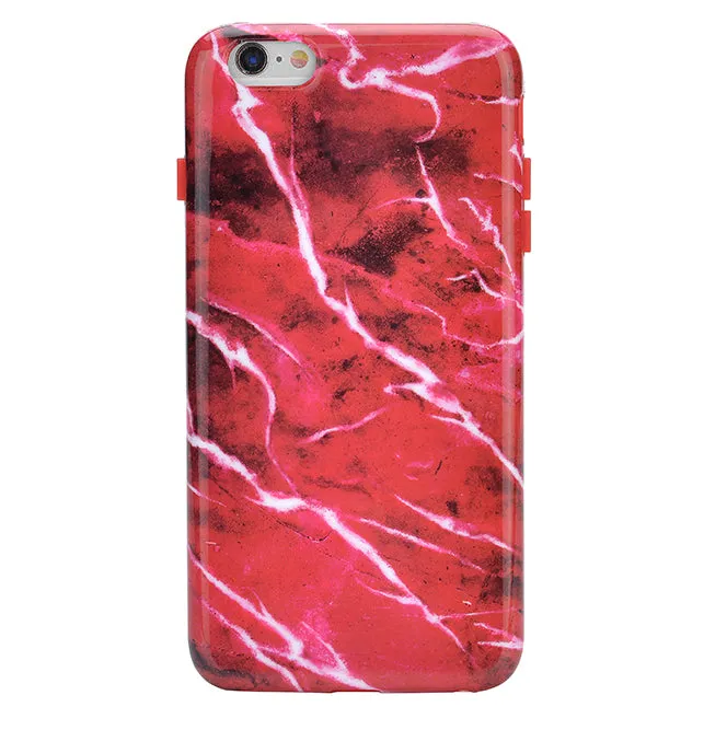 Red Velvet Marble iPhone Case