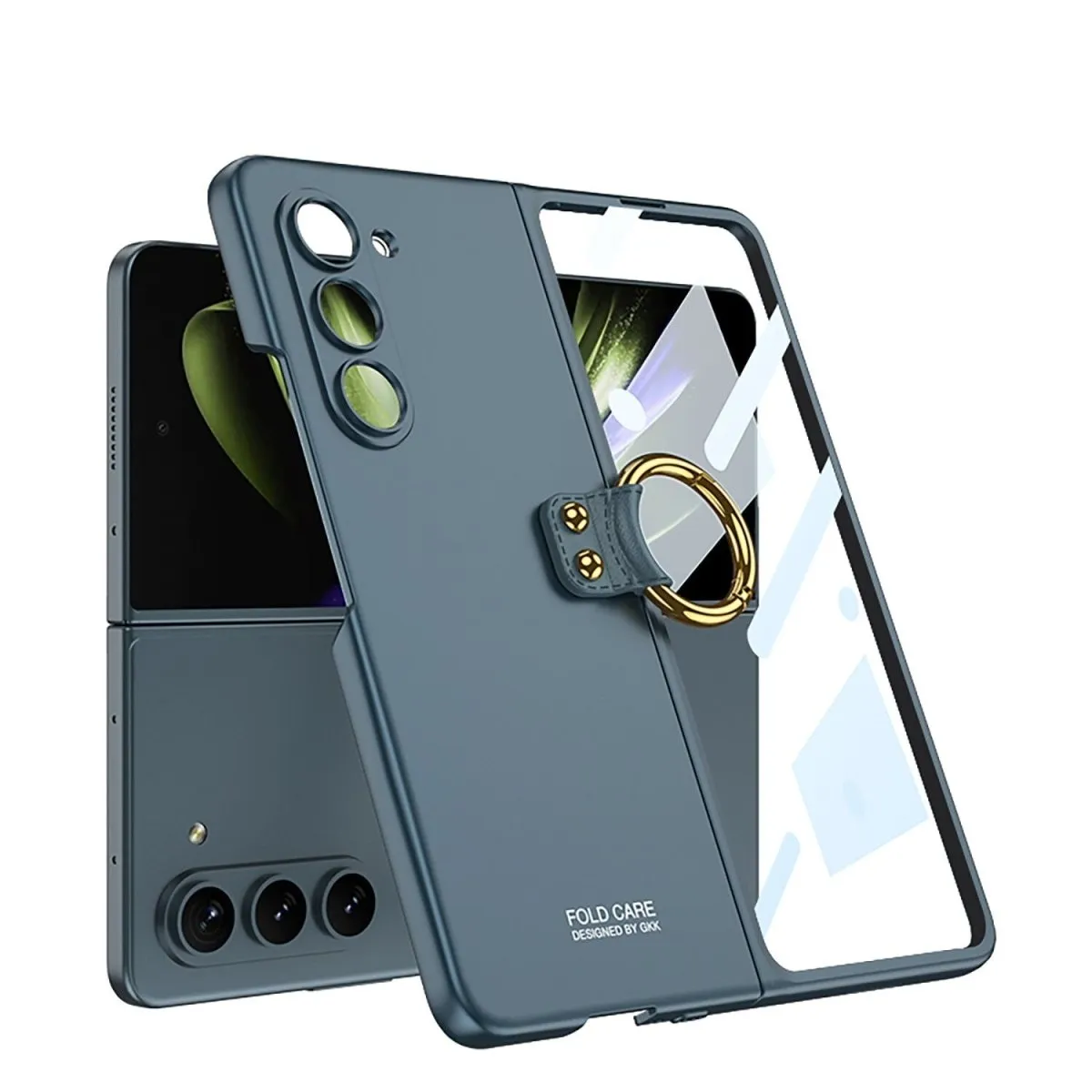 Rei Anti-Scratch Case for Galaxy Z Fold 5 With Ring Stand