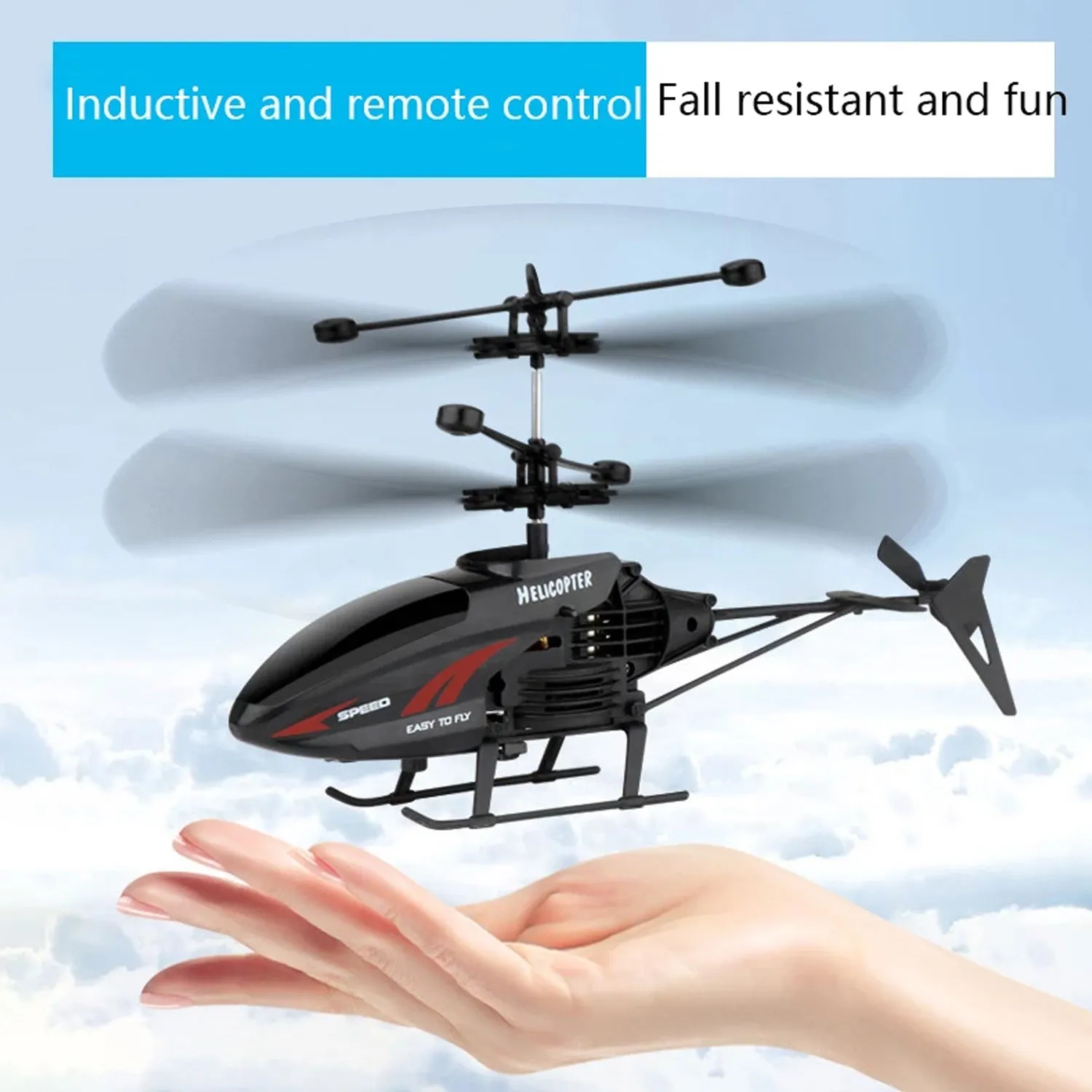 Remote Control Helicopter with USB Chargeable Cable for Boy and Girl Children (Pack of 1)