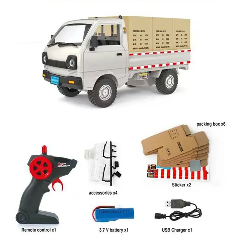 Remote Control Pick-up Truck Play Set with Music & LED Lights