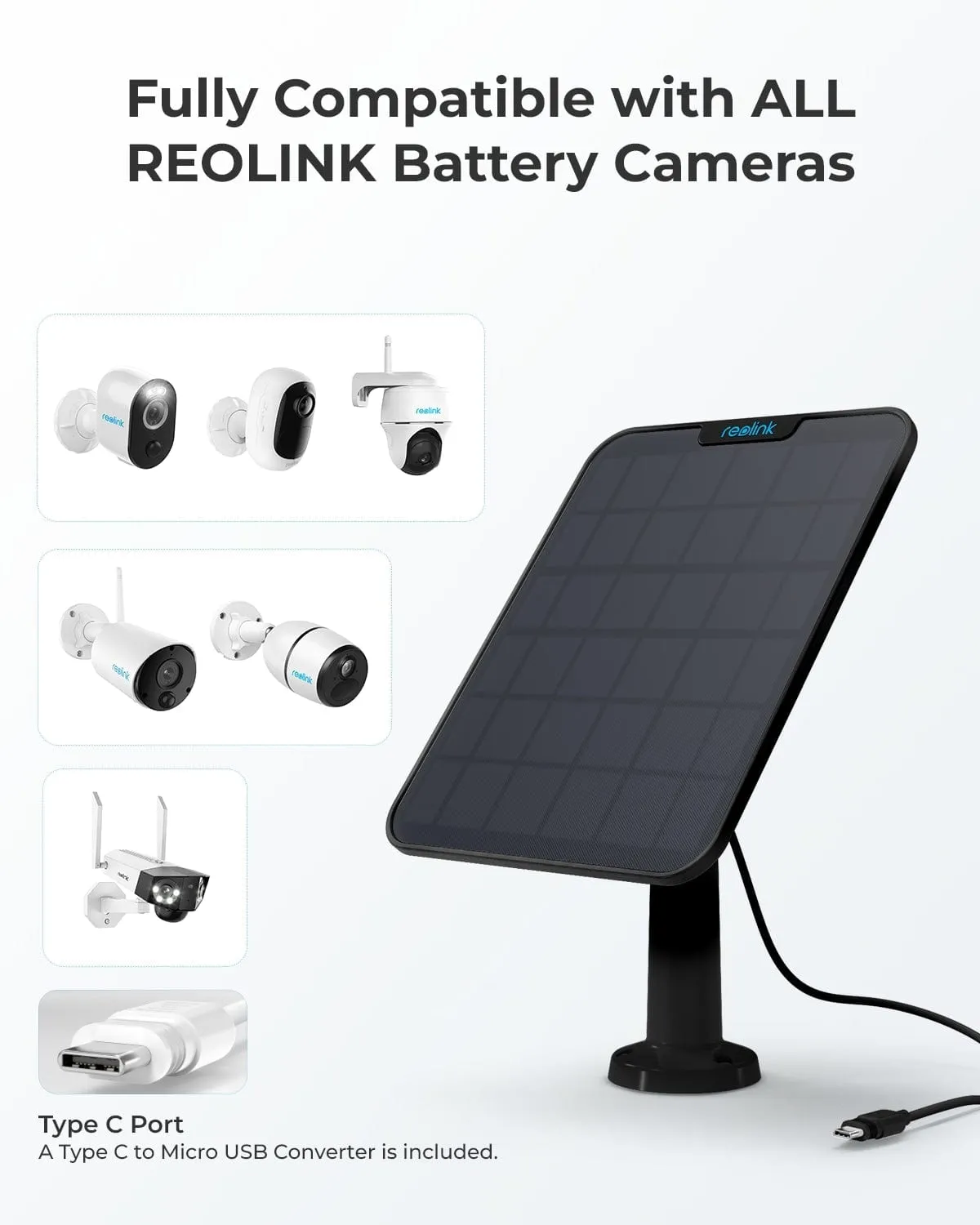 Reolink Solarpanel 2 (Schwarz)