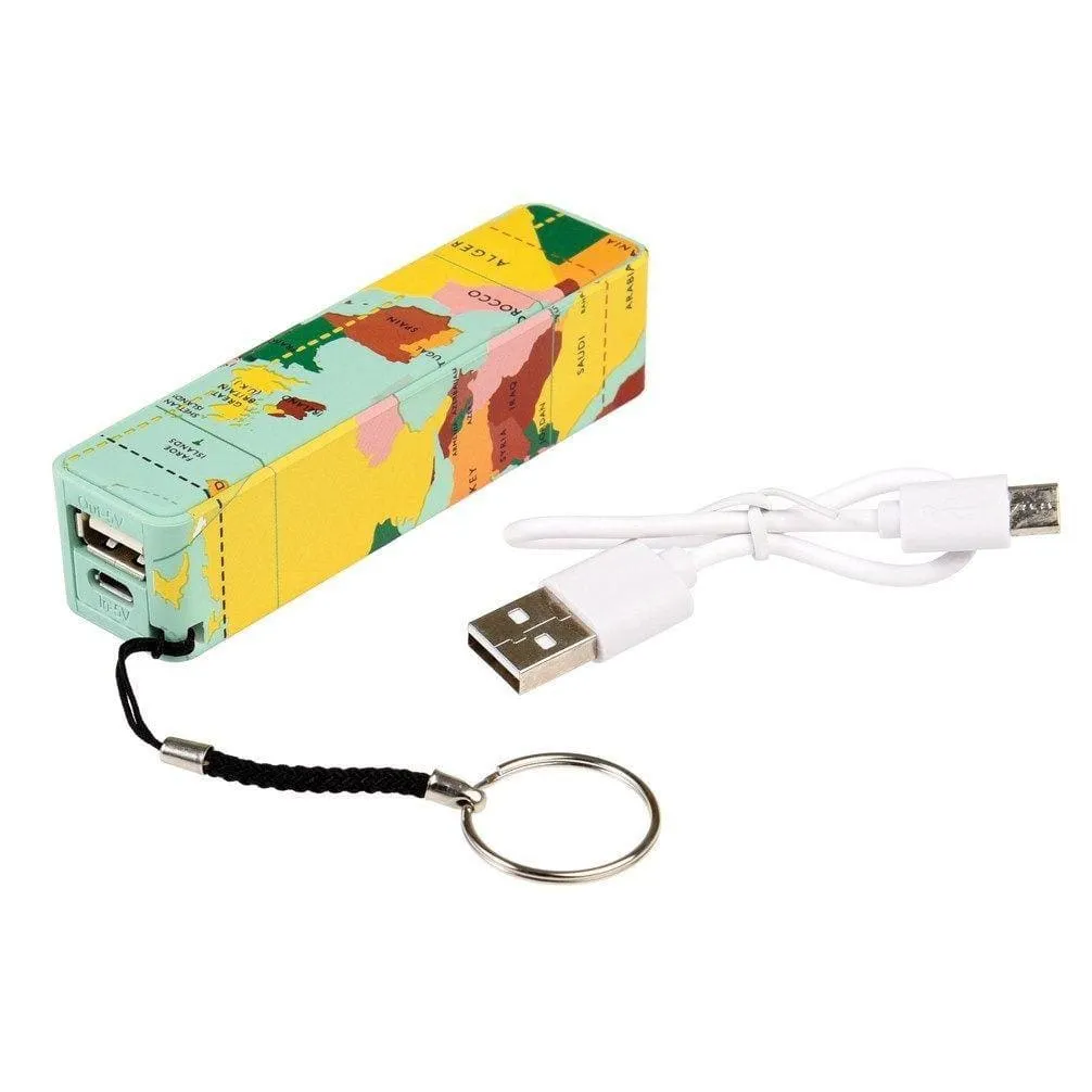 Rex World Map Portable USB Charger