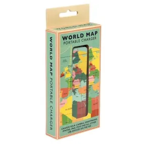 Rex World Map Portable USB Charger