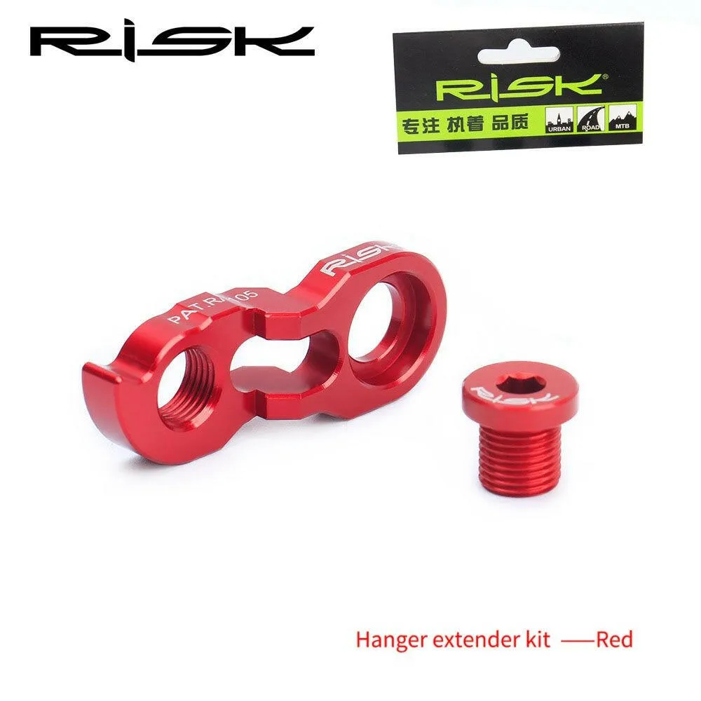 RISK Bike Rear Derailleur Link Hanger Extender Converter Extension MTB Road Bicycle Frame Tail Hook Hanger Extender Cassette