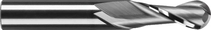 RobbJack - B-203-02 2 Flute Tuffy Ball End Standard Length Tuffy Grade Carbide End 1/16" Shank Mill