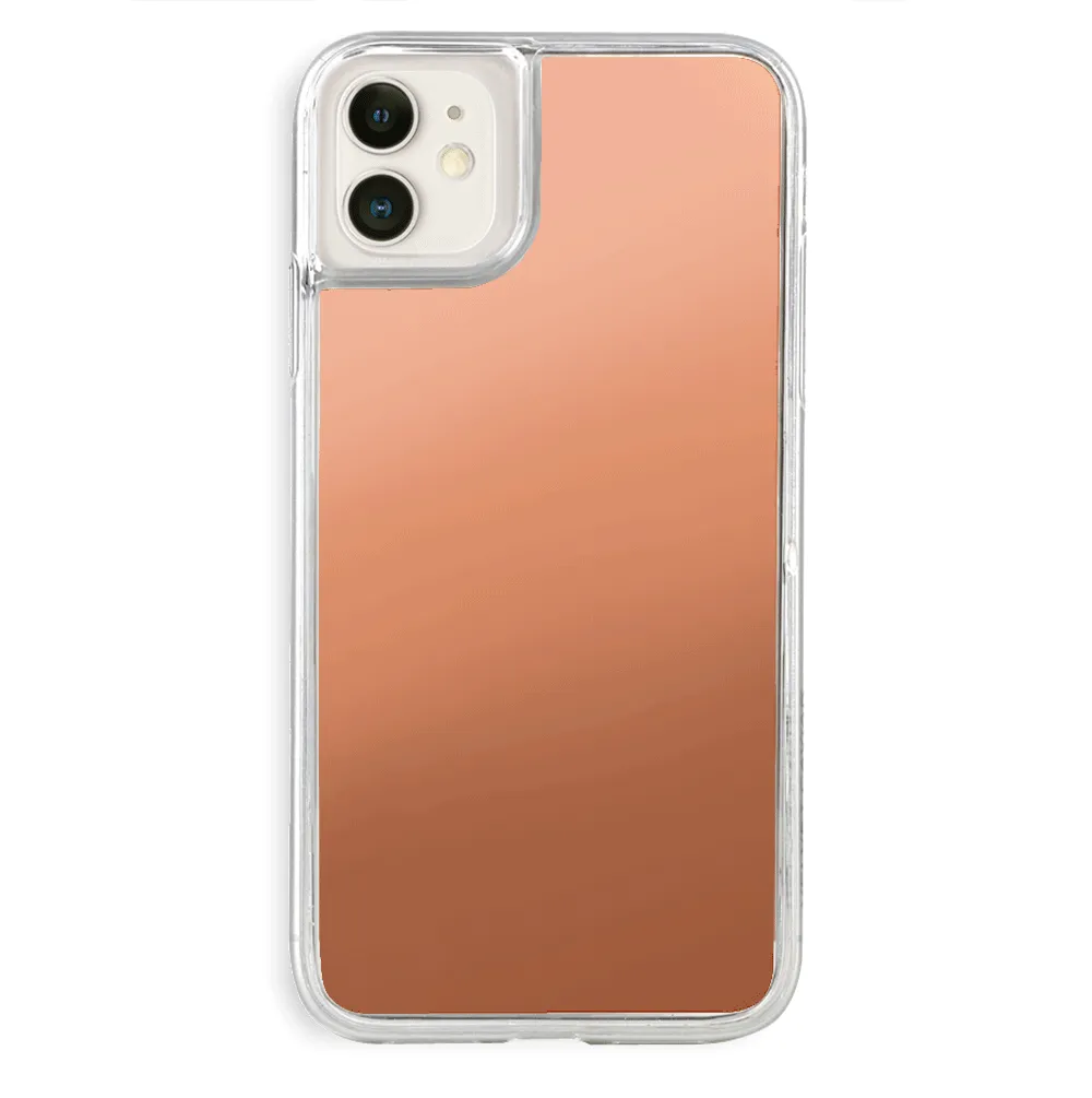 Rose Gold Reflective Mirror iPhone Case