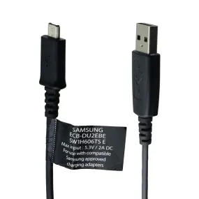 Samsung OEM Charge/Sync USB to Micro-USB Cable - Black ECB-DU2EBE / Flared Ends