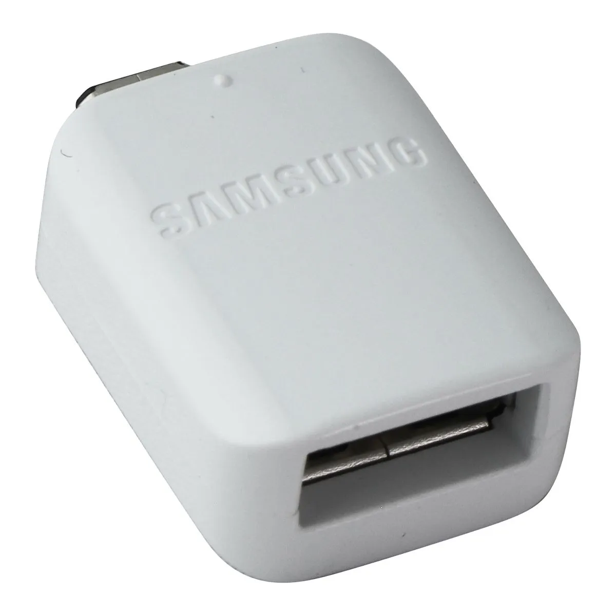 Samsung OEM USB-A Female to Male Micro-USB OTG Adapter - White (GH96-09728A)