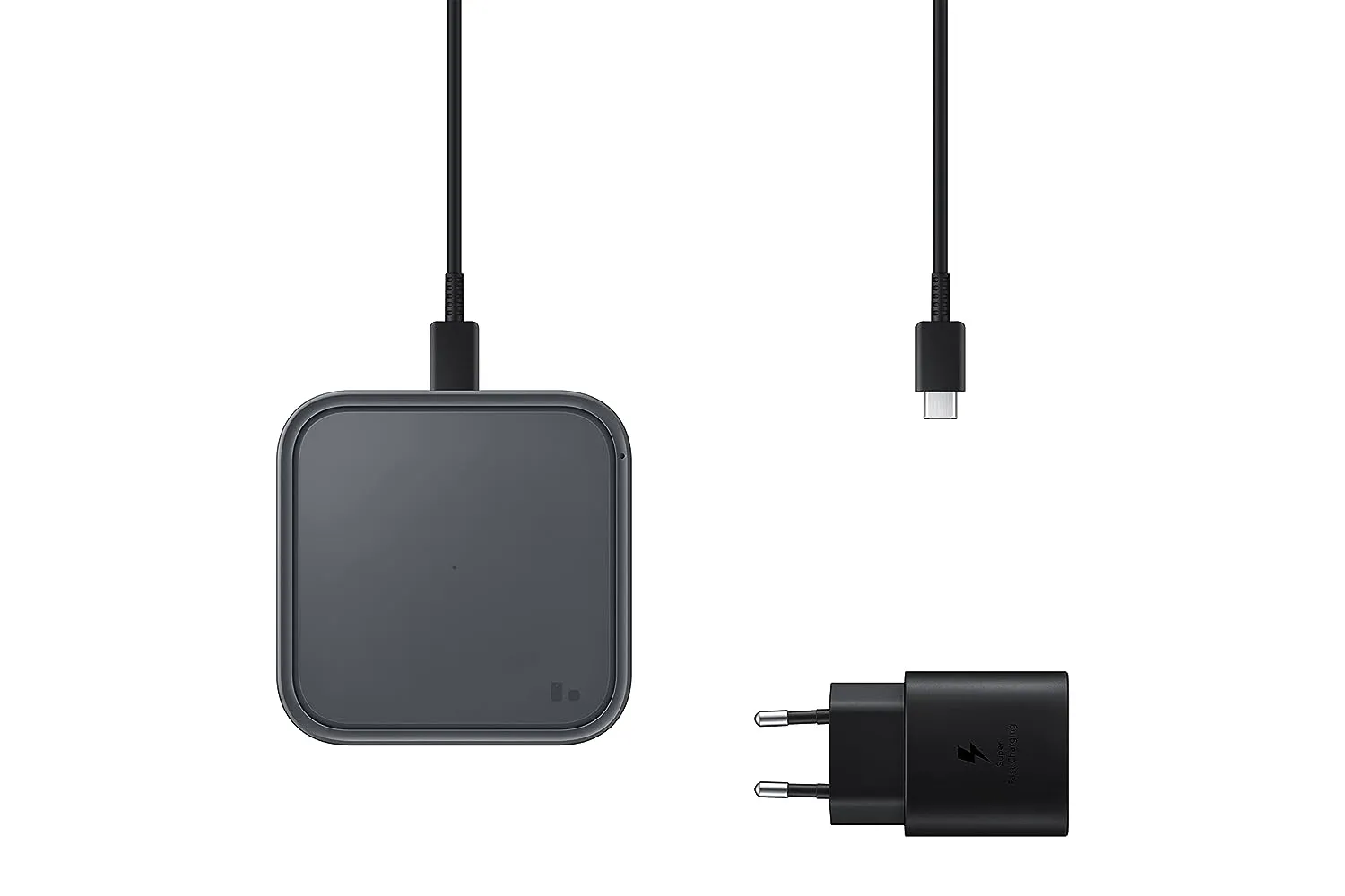 Samsung Original 15W Single Port Type - C Super Fast Wireless Charger (Cable not Included), Black