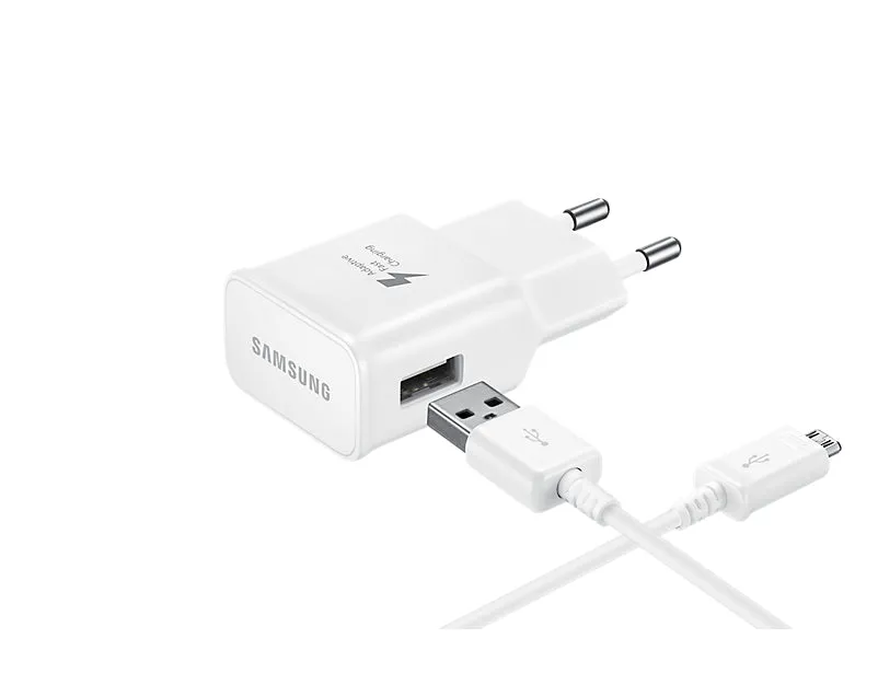 Samsung Schnellladegerät 15W Netzteil Inkl. Datenkabel Micro Usb White (Retail)