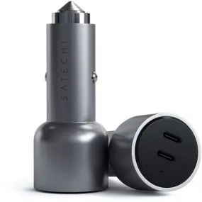 Satechi 40W Dual Port USB-C Car Charger (Space Grey)