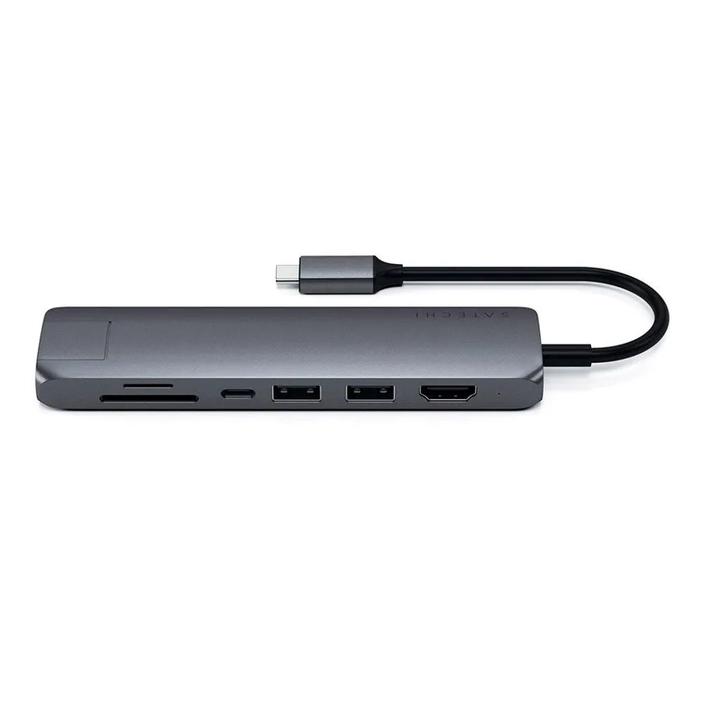 Satechi Slim 7-i-1 USB-C Multiport Adapter - Space Grey