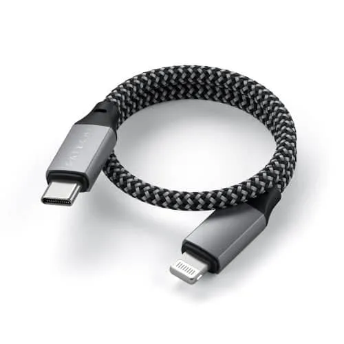 Satechi USB-C to Lightning Short Cable 25cm (Space Grey)