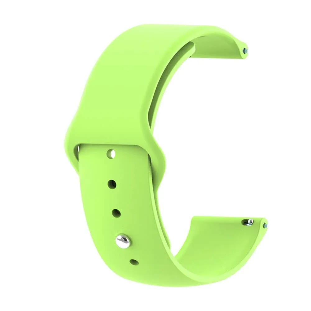 Silicone Button Style Watch Straps Compatible with Coros 22mm Range