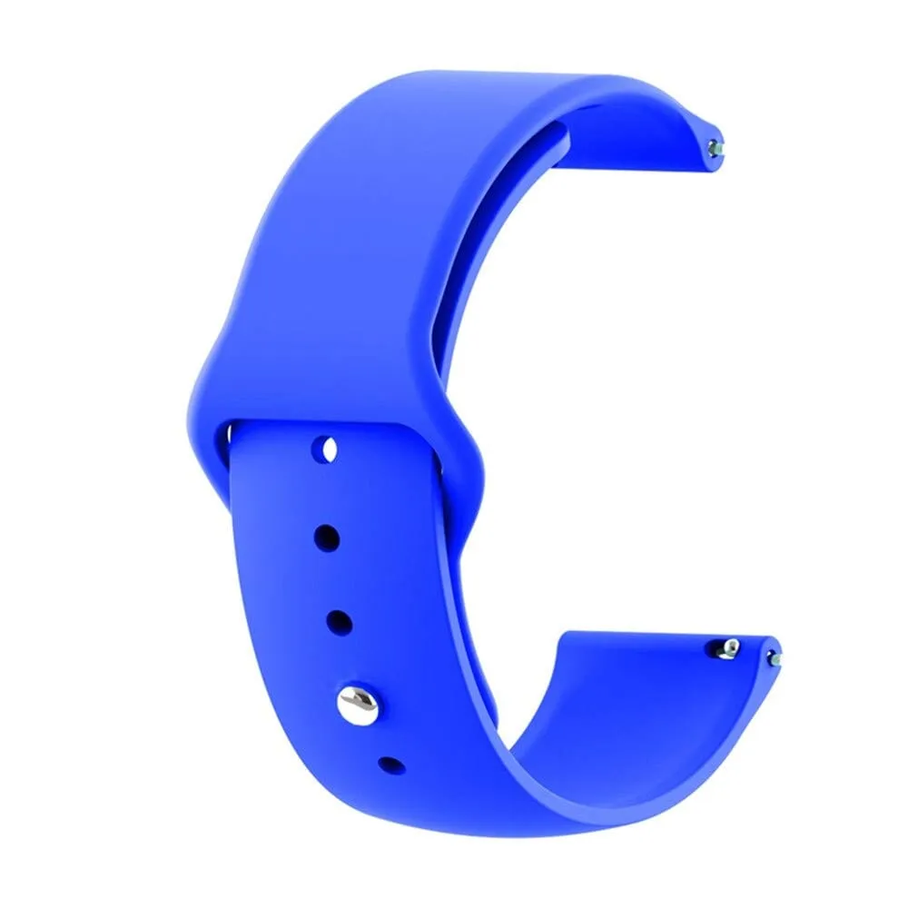 Silicone Button Style Watch Straps Compatible with Coros 22mm Range