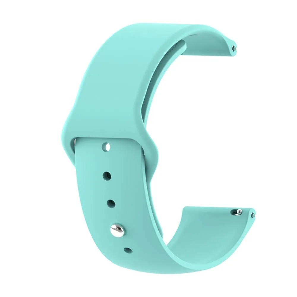 Silicone Button Style Watch Straps Compatible with Oppo Watch 3 Pro