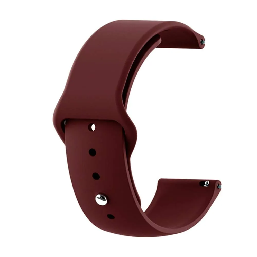 Silicone Button Style Watch Straps Compatible with Oppo Watch 3 Pro