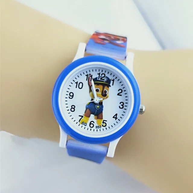 Silicone Children's Watch New Pop Boy Girl Child Quartz Wristwatches Fashion Cartoon Puppy Team Baby Kids Student Watches Gifts