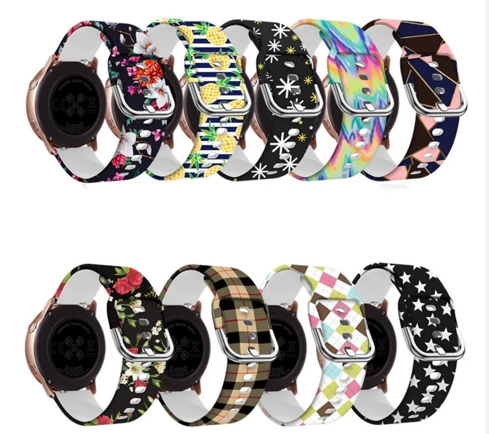 Silicone Pattern Watch Straps compatible with the Nixon 22mm Range