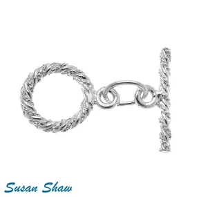 Silver Handcast Textured Bracelet Extender