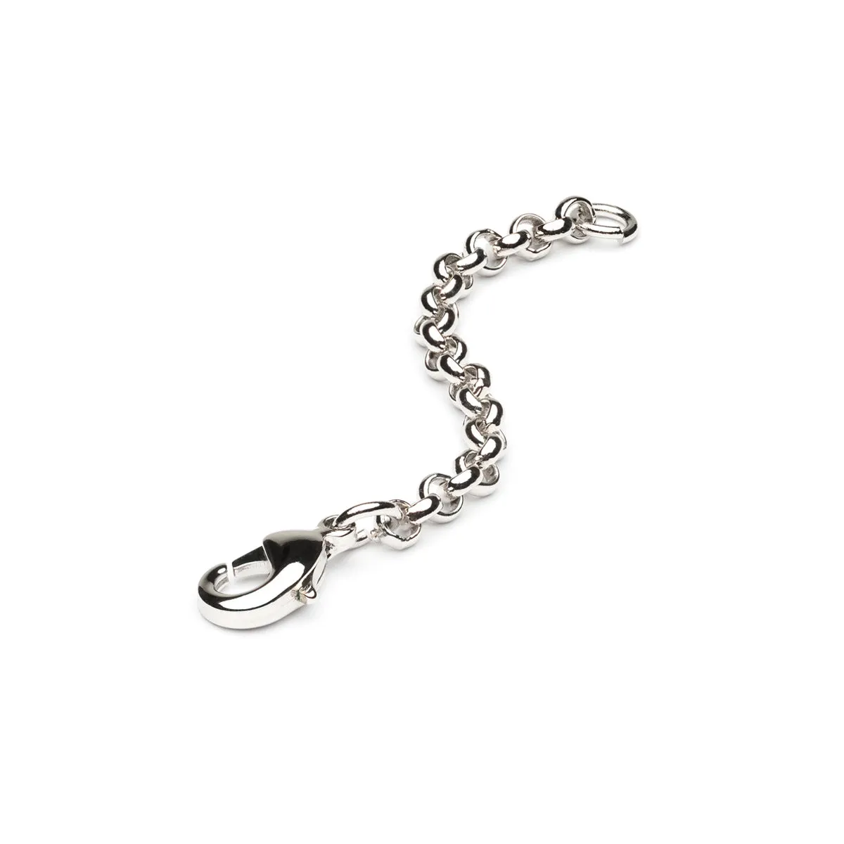 Silver Plated 2 inch Rolo Chain Necklace Extender