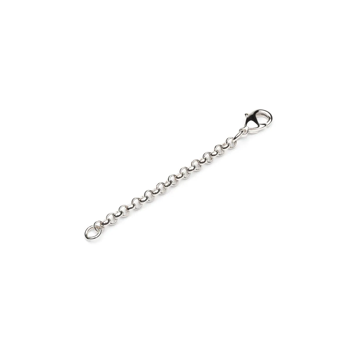 Silver Plated 2 inch Rolo Chain Necklace Extender