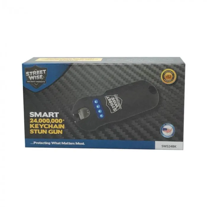 Smart 24,000,000 Keychain Stun Gun Colors: Black,  Pink or Teal