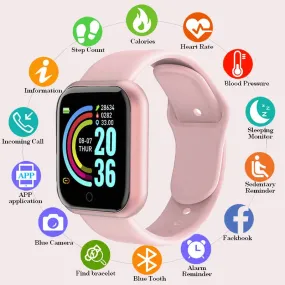 Smart Watch Kids Waterproof Fitness Sport LED Digital Electronics Watch for Children Boys Girls Students 8-15 years old Watches