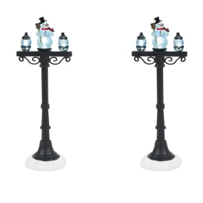 Snowman Street Lights